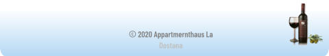 © 2020 Appartmernthaus La Dostana